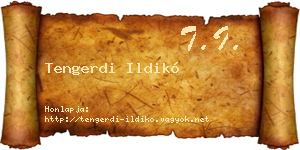 Tengerdi Ildikó névjegykártya